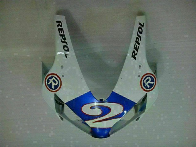 White Blue R 2 03-04 CBR600RR Motorcycle Fairings White Blue R 2 03-04 CBR600RR Motorcycle Fairings