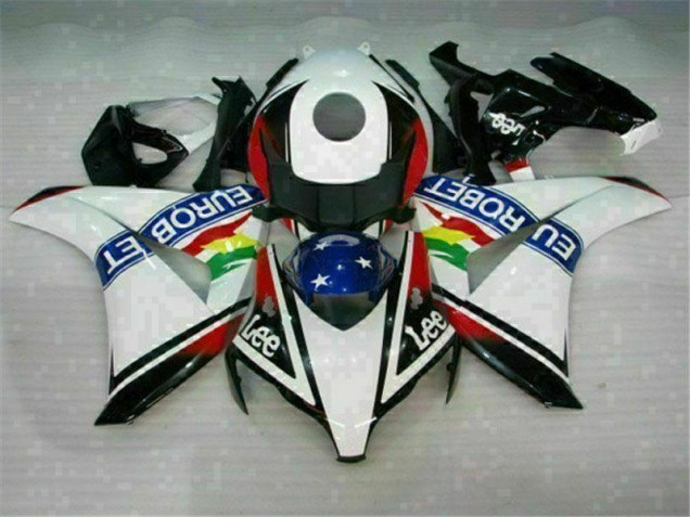 White Blue Red Eurobet Lee 08-11 CBR1000RR Motorcycle Fairings White Blue Red Eurobet Lee 08-11 CBR1000RR Motorcycle Fairings