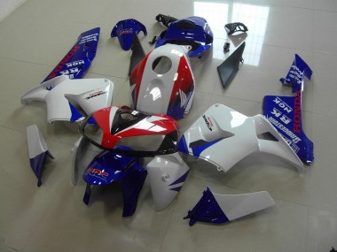 White Blue Red HRC 05-06 CBR600RR Motorcycle Fairings