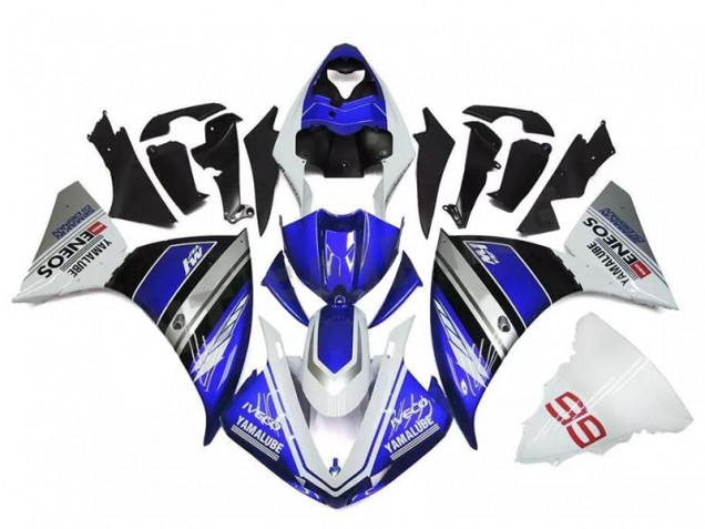 White Blue Silver 09-11 YZF R1 Motorcycle Fairings White Blue Silver 09-11 YZF R1 Motorcycle Fairings