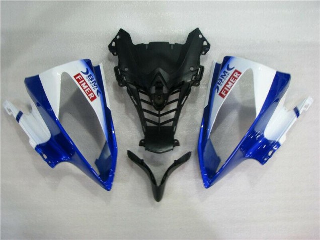 White Blue Sterilgarda Volvo 08-16 YZF R6 Motorcycle Fairings