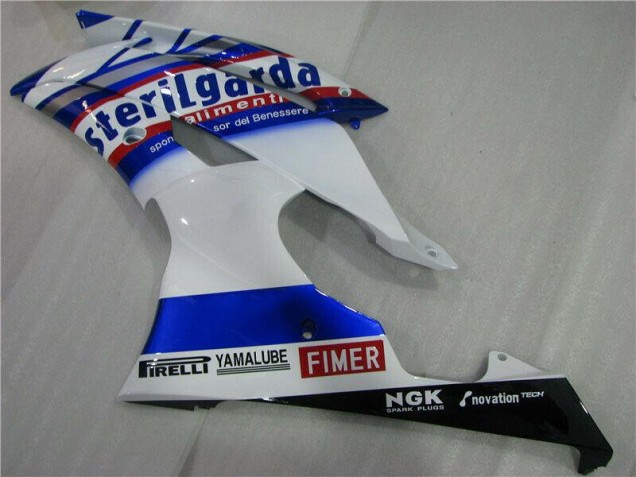 White Blue Sterilgarda Volvo 08-16 YZF R6 Motorcycle Fairings