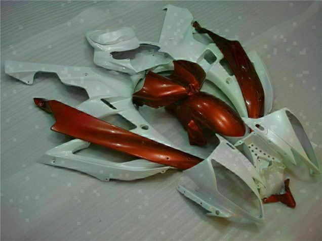 White Brown 06-07 YZF R6 Motorcycle Fairings White Brown 06-07 YZF R6 Motorcycle Fairings
