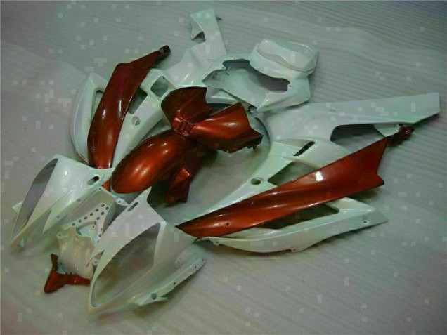 White Brown 06-07 YZF R6 Motorcycle Fairings White Brown 06-07 YZF R6 Motorcycle Fairings