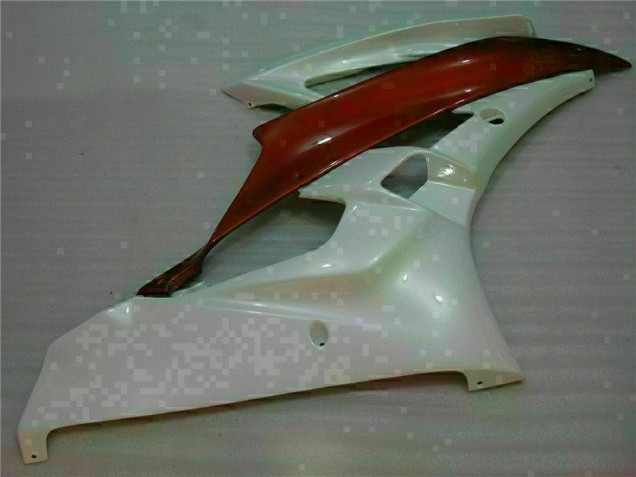 White Brown 06-07 YZF R6 Motorcycle Fairings White Brown 06-07 YZF R6 Motorcycle Fairings