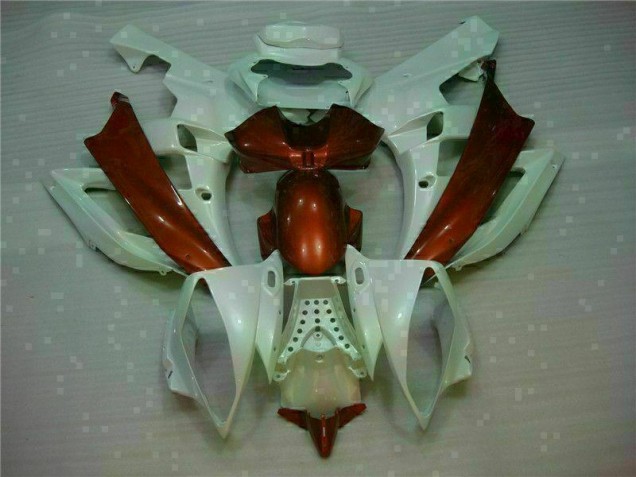 White Brown 06-07 YZF R6 Motorcycle Fairings White Brown 06-07 YZF R6 Motorcycle Fairings