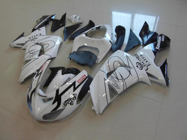 White Corona 06-07 ZX10R Motorcycle Fairings White Corona 06-07 ZX10R Motorcycle Fairings