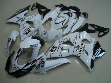 White Corona 09-16 GSXR 1000 Motorcycle Fairings