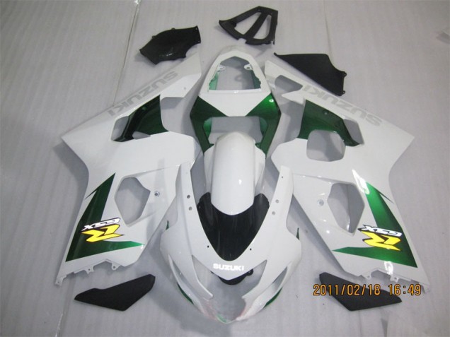 White Green 04-05 GSXR 600 Motorcycle Fairings White Green 04-05 GSXR 600 Motorcycle Fairings
