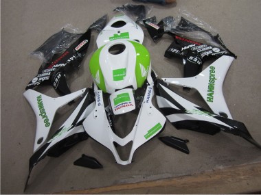 White Green Hannspree 07-08 CBR600RR Motorcycle Fairings