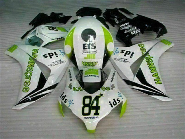 White Green Hannspree 84 08-11 CBR1000RR Motorcycle Fairings White Green Hannspree 84 08-11 CBR1000RR Motorcycle Fairings
