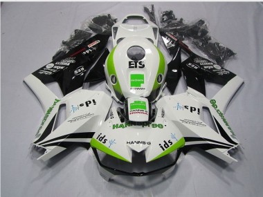White Green Hannspree ETS 13-21 CBR600RR Motorcycle Fairings