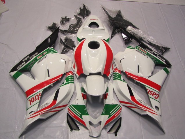 White Green Red 09-12 CBR600RR Motorcycle Fairings White Green Red 09-12 CBR600RR Motorcycle Fairings