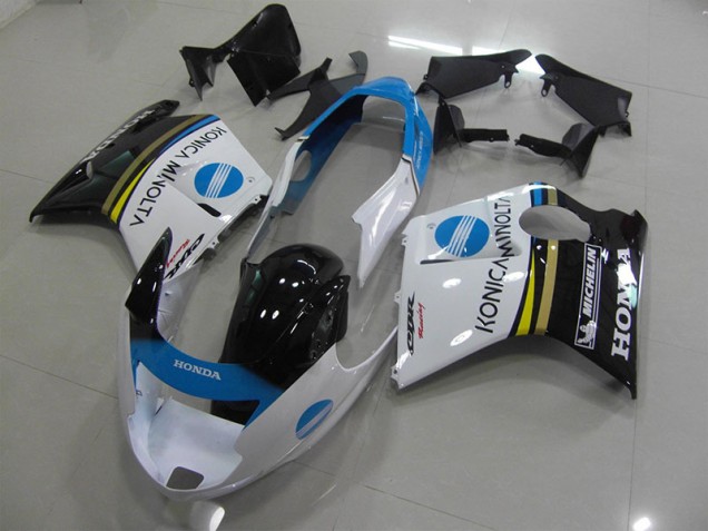 White Konica Minolta 96-07 CBR1100XX Blackbird Motorcycle Fairings White Konica Minolta 96-07 CBR1100XX Blackbird Motorcycle Fairings
