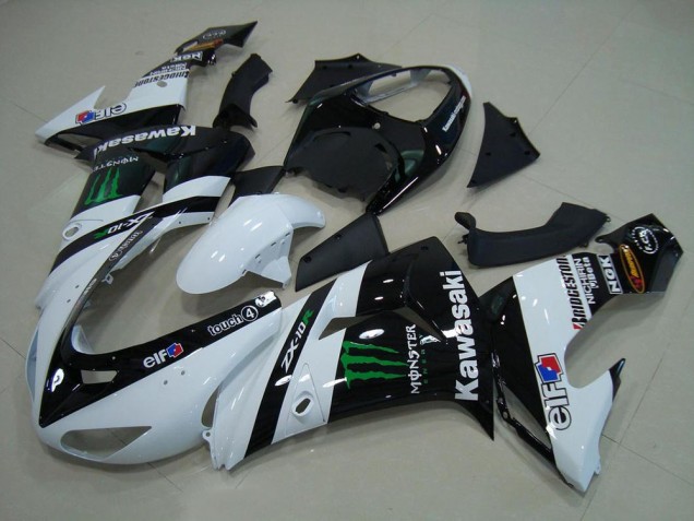 White Monster 06-07 ZX10R Motorcycle Fairings White Monster 06-07 ZX10R Motorcycle Fairings