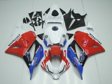 White Motul Red Blue 09-12 CBR600RR Motorcycle Fairings
