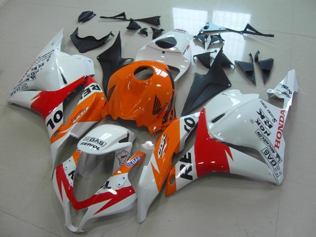 White New Repsol 09-12 CBR600RR Motorcycle Fairings White New Repsol 09-12 CBR600RR Motorcycle Fairings