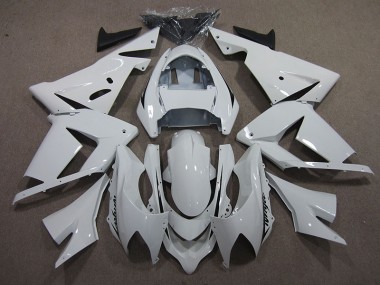 White Ninja 03-05 ZX10R Motorcycle Fairings
