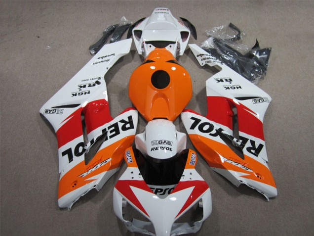 White Orange Repsol 04-05 CBR1000RR Motorcycle Fairings White Orange Repsol 04-05 CBR1000RR Motorcycle Fairings