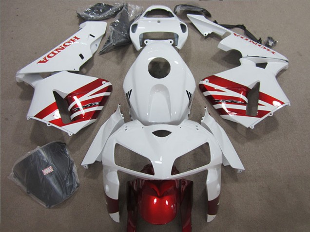 White Red 05-06 CBR600RR Motorcycle Fairings White Red 05-06 CBR600RR Motorcycle Fairings
