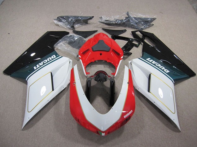 White Red 07-14 Ducati 1098 848 Motorcycle Fairings White Red 07-14 Ducati 1098 848 Motorcycle Fairings