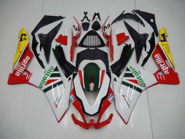 White Red Alitalia 09-15 RSV4 Motorcycle Fairings White Red Alitalia 09-15 RSV4 Motorcycle Fairings