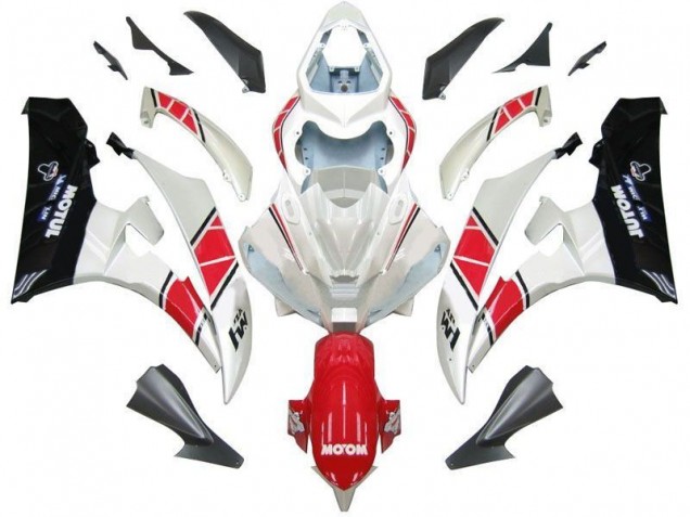 White Red Black 06-07 YZF R6 Motorcycle Fairings