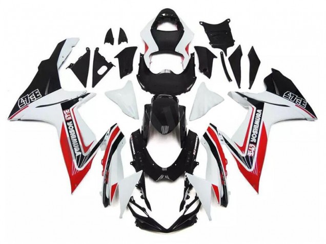 White Red Black 11-21 GSXR 600/750 Motorcycle Fairings White Red Black 11-21 GSXR 600/750 Motorcycle Fairings