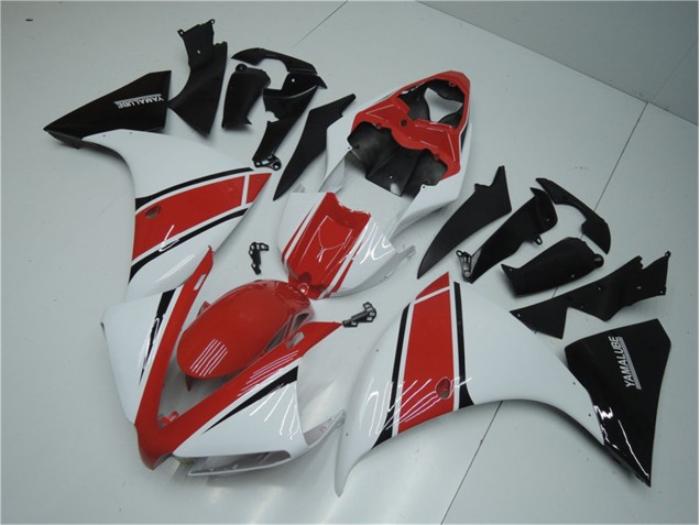 White Red Black 12-14 YZF R1 Motorcycle Fairings White Red Black 12-14 YZF R1 Motorcycle Fairings