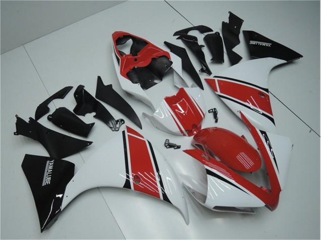 White Red Black 12-14 YZF R1 Motorcycle Fairings White Red Black 12-14 YZF R1 Motorcycle Fairings