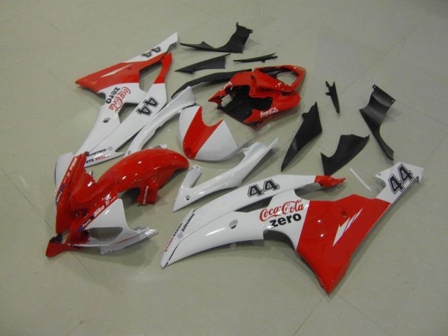 White Red Coca Cola Zero 44 08-16 YZF R6 Motorcycle Fairings White Red Coca Cola Zero 44 08-16 YZF R6 Motorcycle Fairings