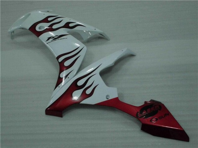 White Red Flame 04-06 YZF R1 Motorcycle Fairings