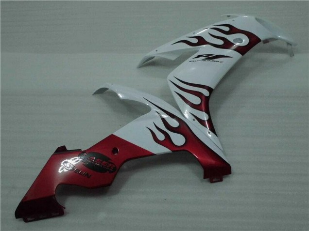 White Red Flame 04-06 YZF R1 Motorcycle Fairings