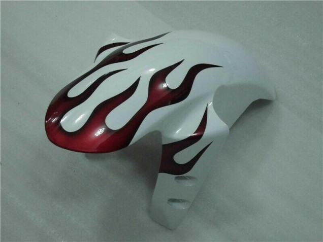White Red Flame 04-06 YZF R1 Motorcycle Fairings