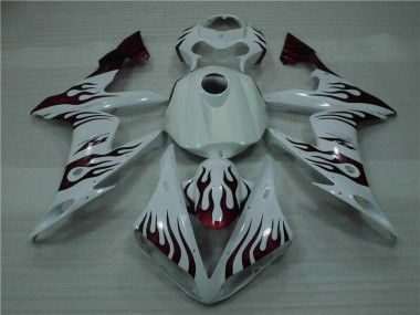 White Red Flame 04-06 YZF R1 Motorcycle Fairings