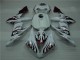 White Red Flame 04-06 YZF R1 Motorcycle Fairings