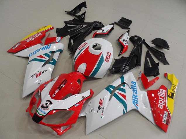 White Red Green 06-11 RS125 Motorcycle Fairings White Red Green 06-11 RS125 Motorcycle Fairings