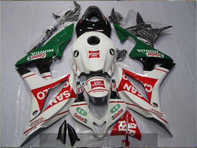 White Red Green San Carlo Castrol 07-08 CBR600RR Motorcycle Fairings White Red Green San Carlo Castrol 07-08 CBR600RR Motorcycle Fairings