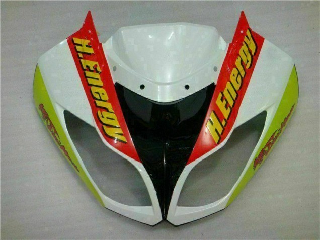 White Red H. Energy 09-12 ZX6R Motorcycle Fairings White Red H. Energy 09-12 ZX6R Motorcycle Fairings