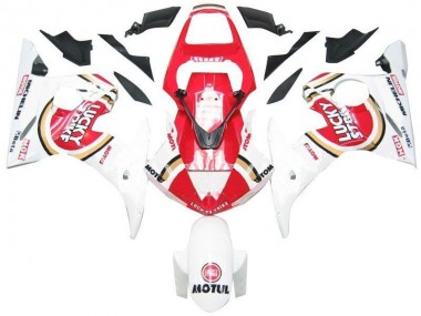White Red Lucky Strike 03-05 YZF R6 Motorcycle Fairings