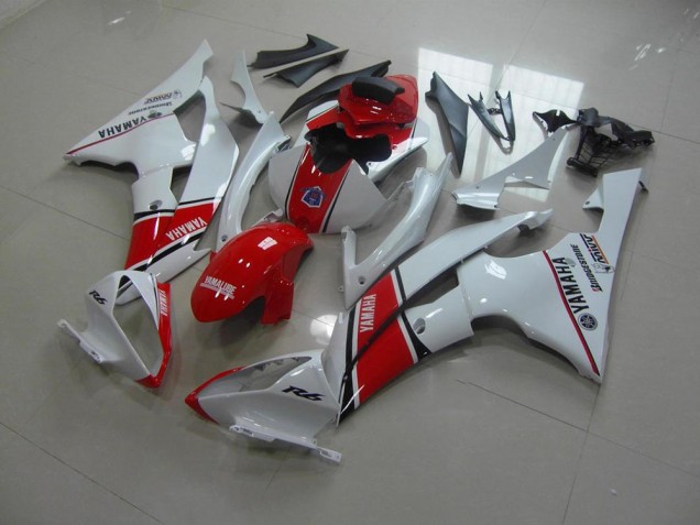 White Red OEM Style 08-16 YZF R6 Motorcycle Fairings White Red OEM Style 08-16 YZF R6 Motorcycle Fairings