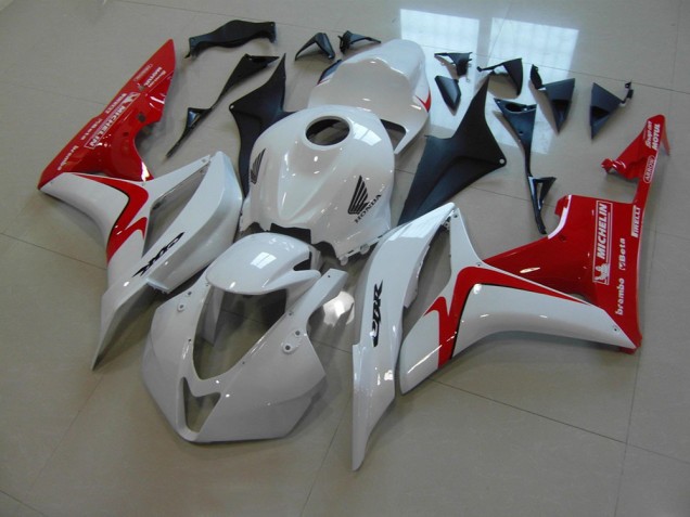White Red Race Version 07-08 CBR600RR Motorcycle Fairings White Red Race Version 07-08 CBR600RR Motorcycle Fairings