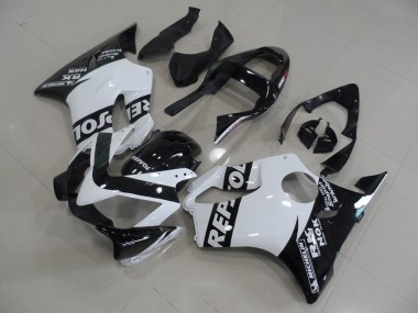 White Repsol 01-03 CBR600 F4i Motorcycle Fairings