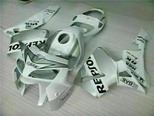 White Repsol 05-06 CBR600RR Motorcycle Fairing White Repsol 05-06 CBR600RR Motorcycle Fairing