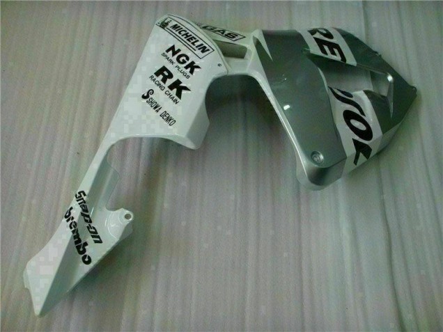 White Repsol 05-06 CBR600RR Motorcycle Fairing White Repsol 05-06 CBR600RR Motorcycle Fairing