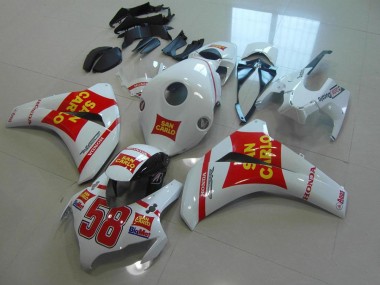 White San Carlo 08-11 CBR1000RR Motorcycle Fairings