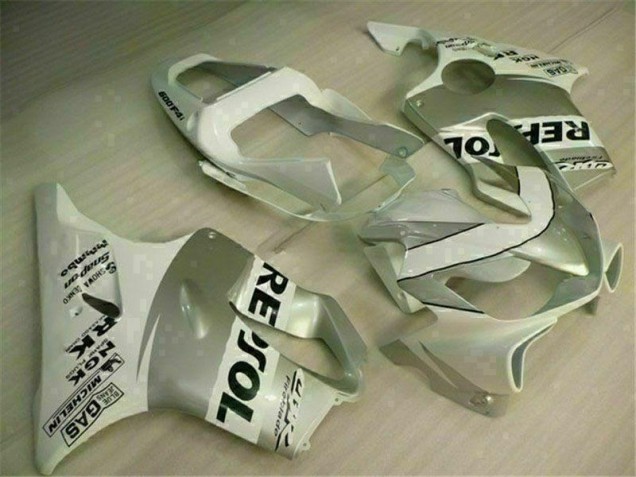 White Silver 01-03 CBR600 F4i Motorcycle Fairings White Silver 01-03 CBR600 F4i Motorcycle Fairings