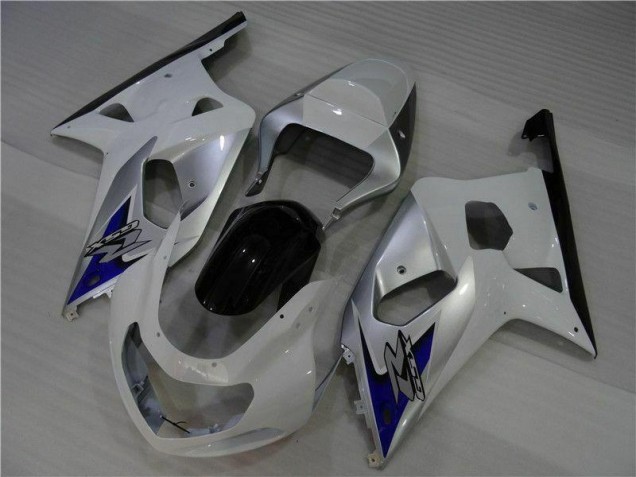 White Silver 01-03 GSXR 600/750 Motorcycle Fairings White Silver 01-03 GSXR 600/750 Motorcycle Fairings