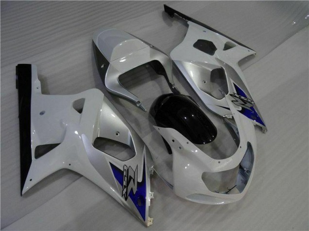 White Silver 01-03 GSXR 600/750 Motorcycle Fairings White Silver 01-03 GSXR 600/750 Motorcycle Fairings
