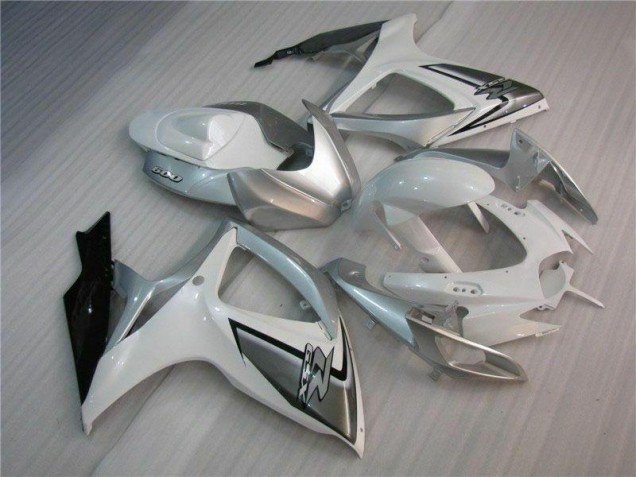 White Silver 06-07 GSXR 600/750 Full Motorcycle Fairing Kits White Silver 06-07 GSXR 600/750 Full Motorcycle Fairing Kits